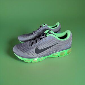 Nike Air Max 2013 Mens 9.5 Gray Green Running Shoes 555416-003 Max Air